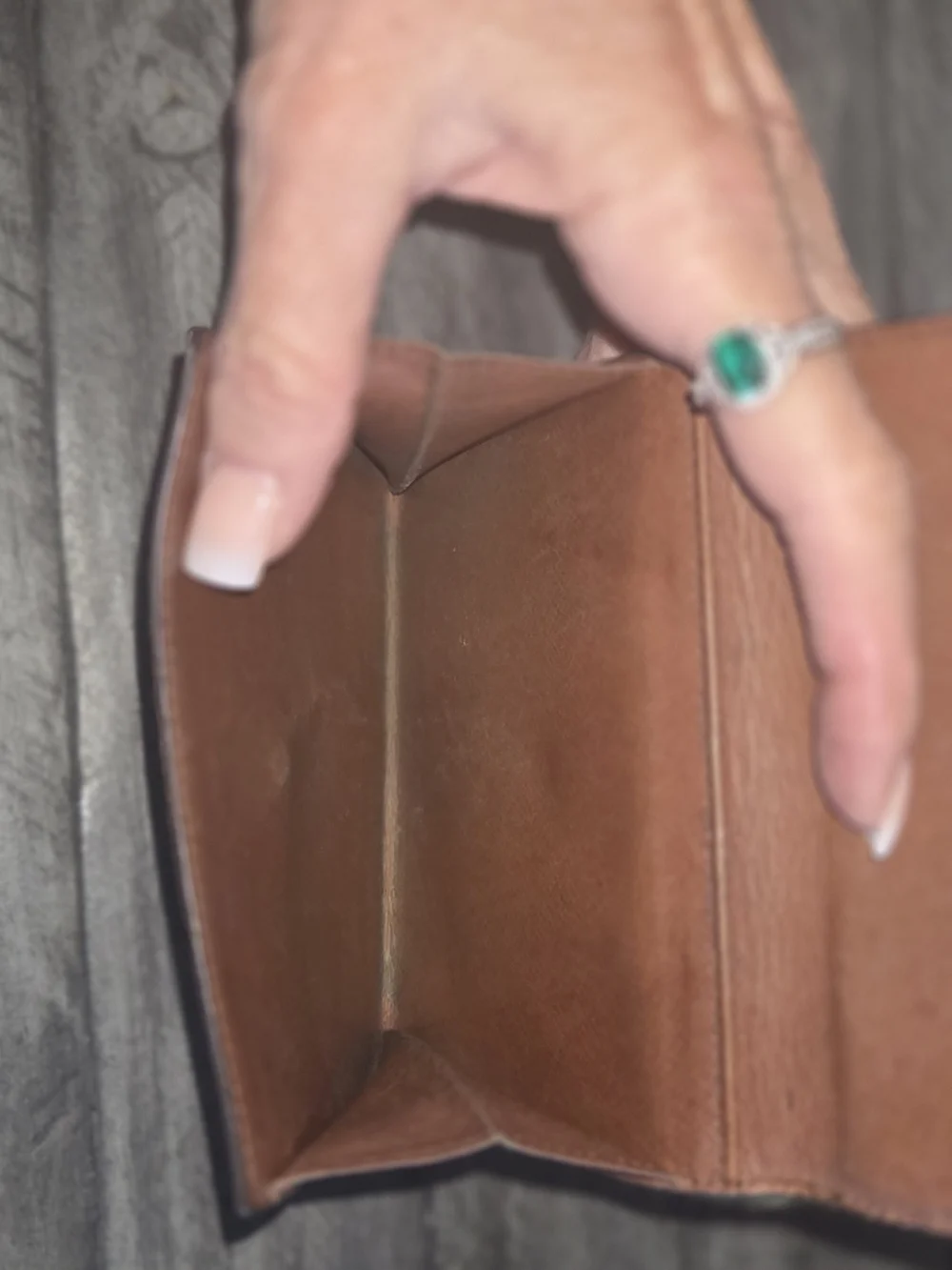 Louis Vuitton Brown Monogram Folded Wallet - Picture 9 of 9